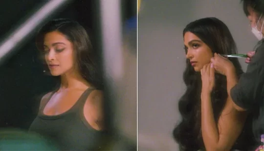 Deepika Padukone flaunts glossy long hair, shares BTS pics from ad shoot